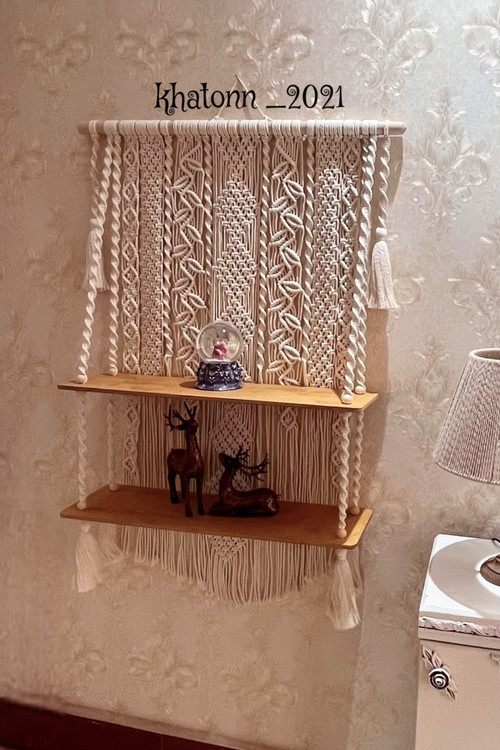 شلف مکرومه دوطبقه لیدا