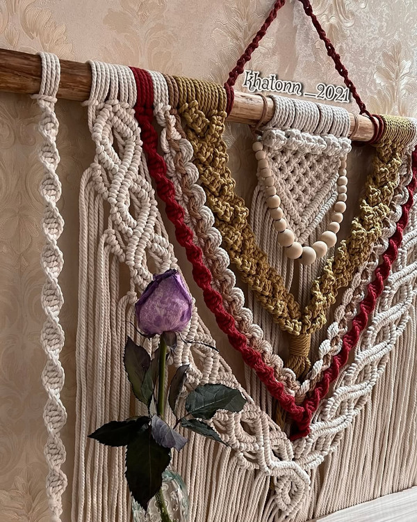 زیباترین شلف مکرومه