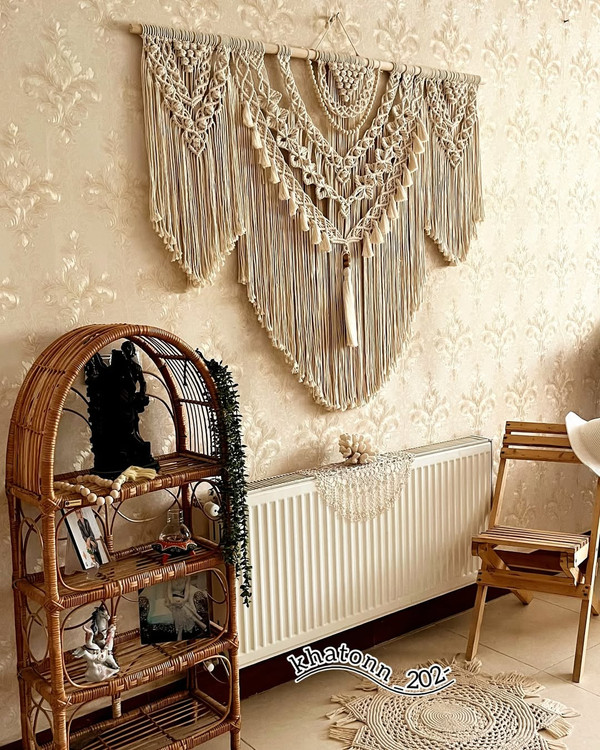 قشنگترین دیوارکوی مکرومه