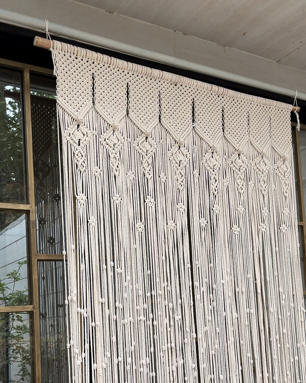 زیباترین طرح پرده مکرومه