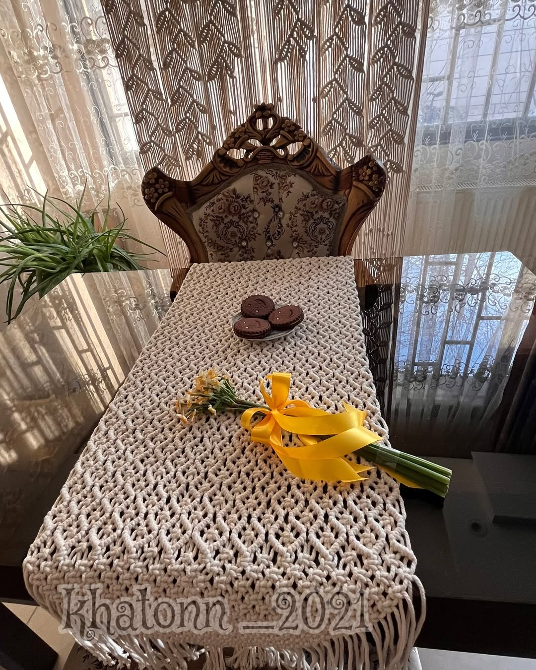 رانر زیبای مکرومه