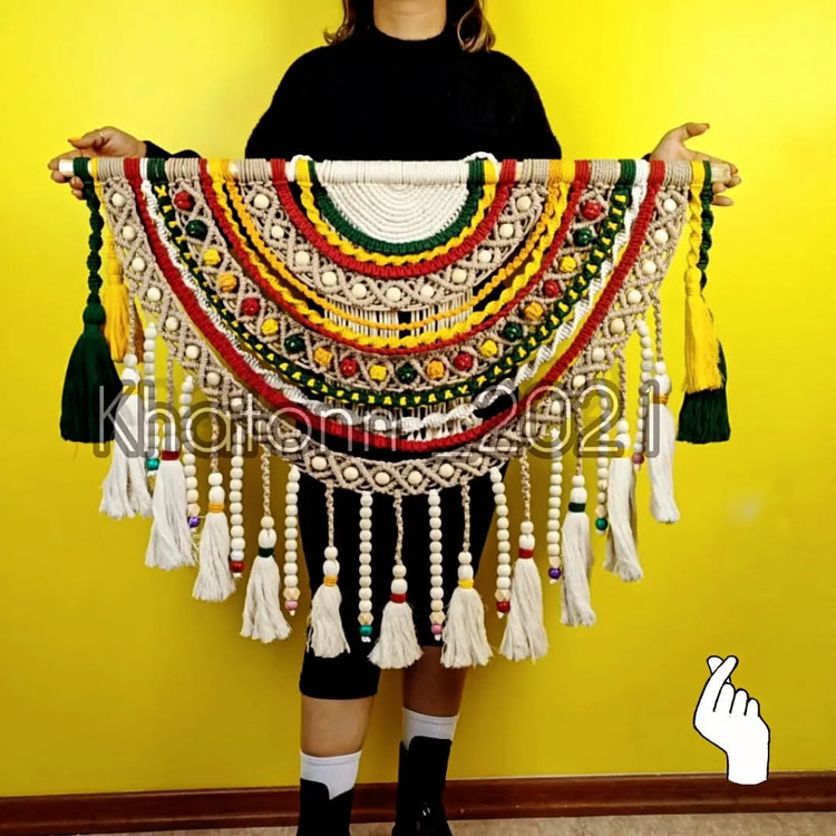 زیباترین دیوارکوب مکرومه