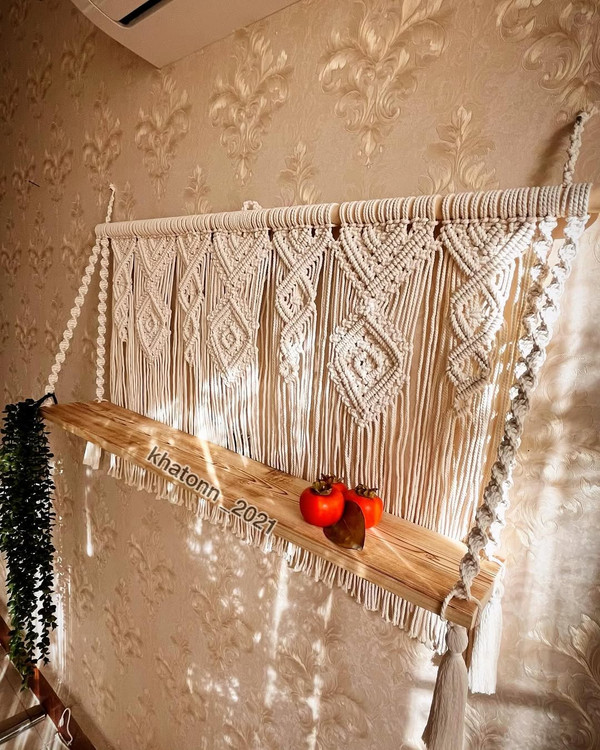 شلف زیبای مکرومه