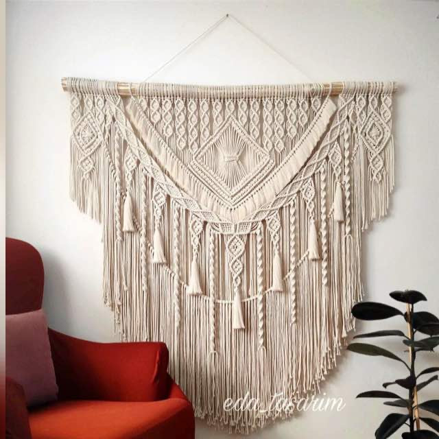 دیوارکوب مکرومه