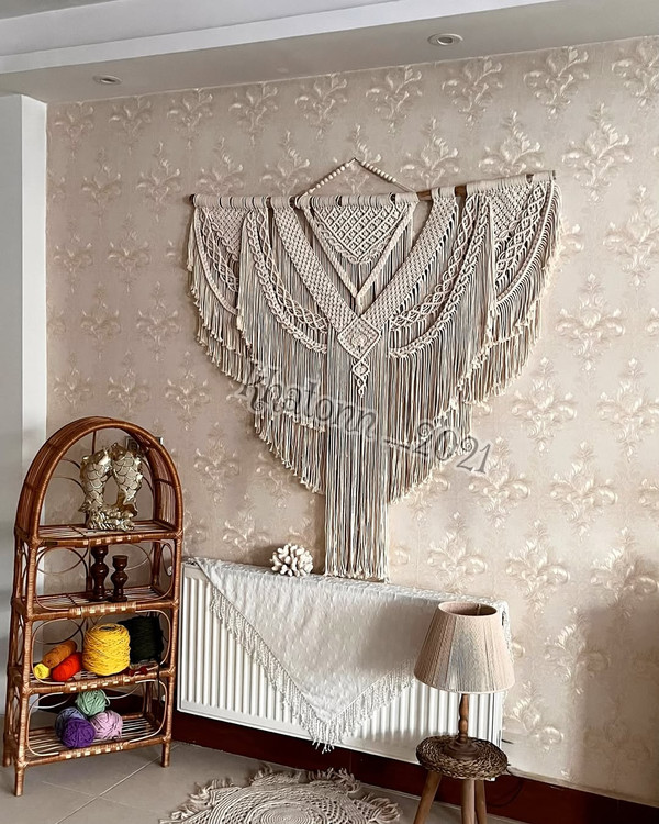 زیباترین دیوارکوب مکرومه