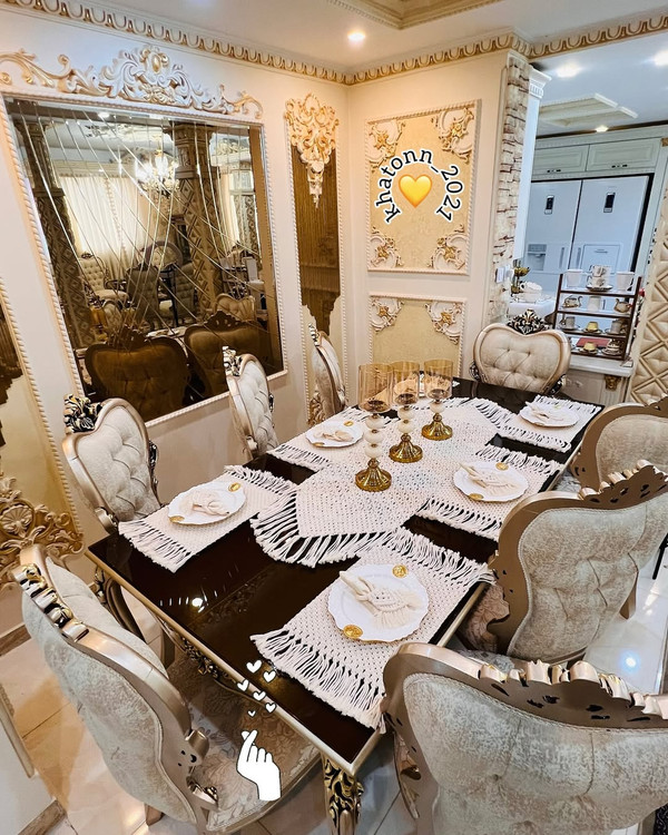 رانر وسط و شش عدد زیر بشقابی