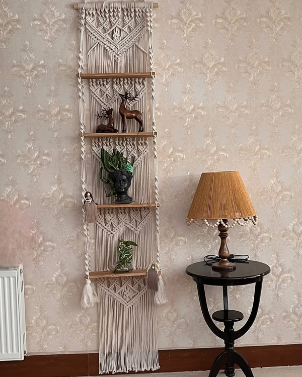 زیباترین شلف مکرومه