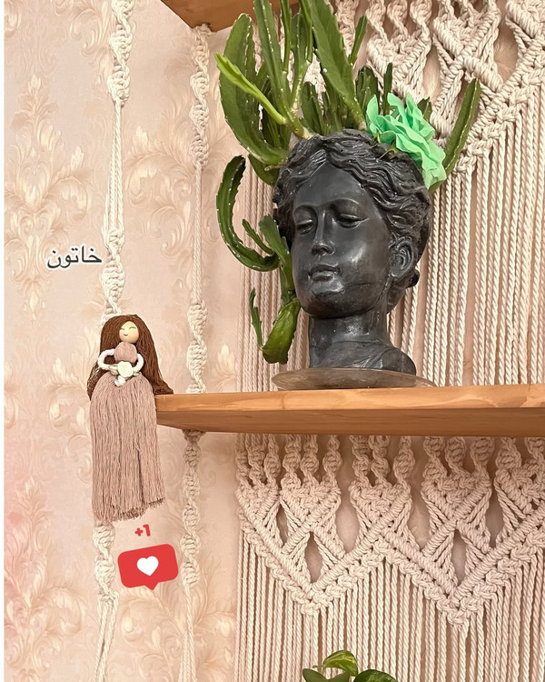 شلف مکرومه چهار طبقه