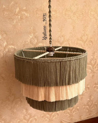 لوستر مکرومه بافی