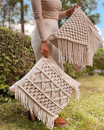 کوسن مکرومه زیبا