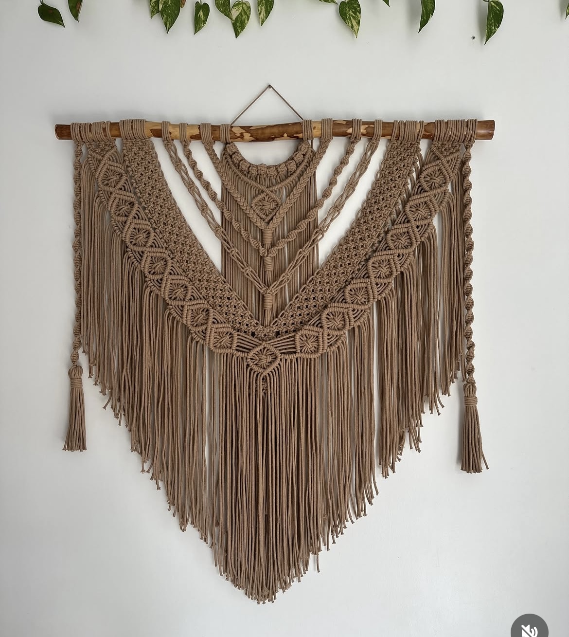 زیباترین دیوارکوب مکرومه