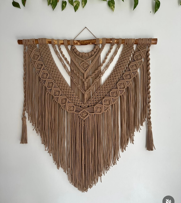 زیباترین دیوارکوب مکرومه
