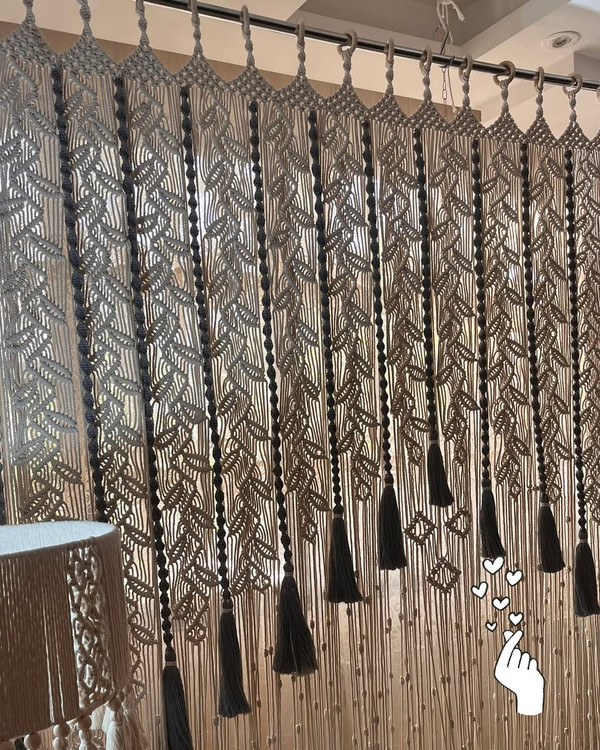 بروز ترین پرده مکرومه