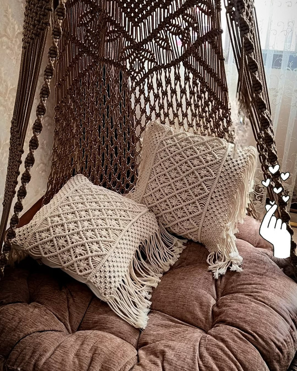 بروزترین کوسن مکرومه