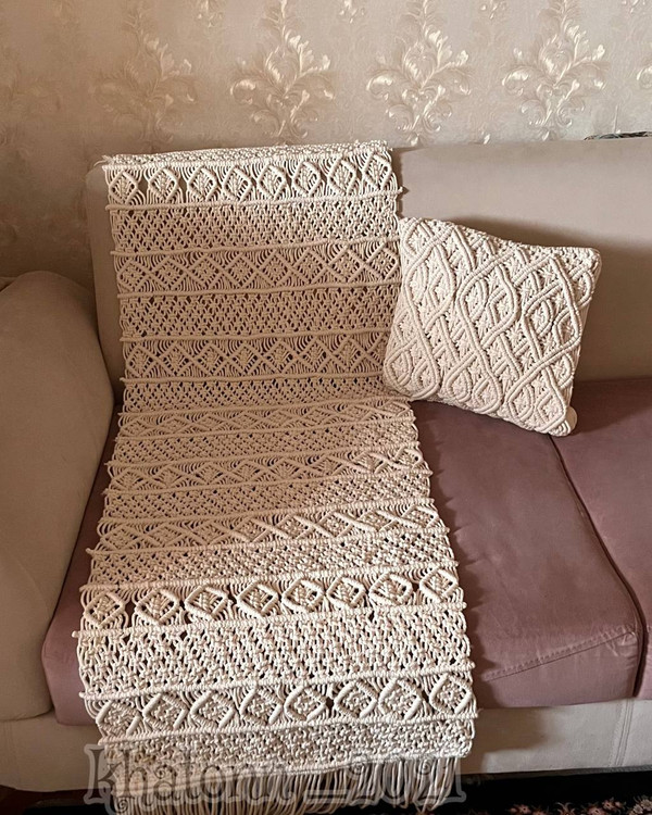 شال مبل مکرومه