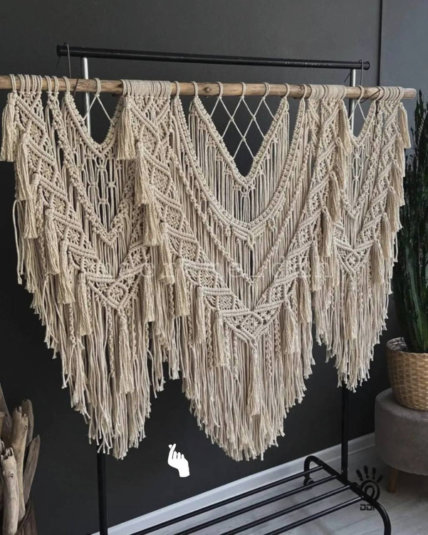 زیباترین دیوار مکرومه