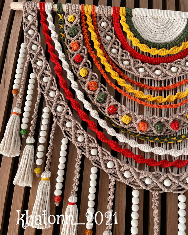 زیباترین مکرومه بافی