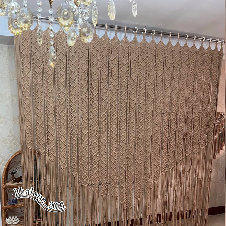 زیباترین پرده مکرومه