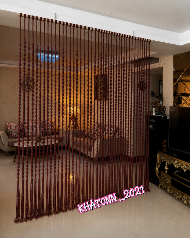 پرده مکرومه بافی مدرن و خاص و ویژه خاتون ۲۰۲۱(پارتیشن مکرومه)